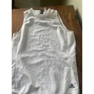 Adidas White Mesh Jersey  Sid Summer  Tank size medium